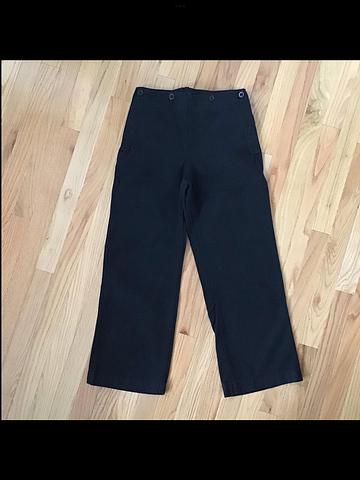 Rawson Black Sailor Flap Pants - original Jesse Kamm & Ilana Kohn style