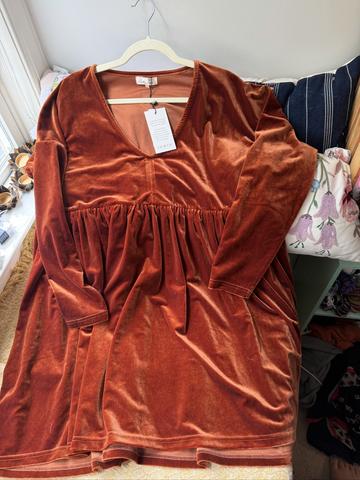 Velvet Underground Rust Smock