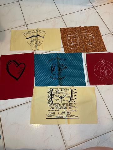 Silkscreened patches