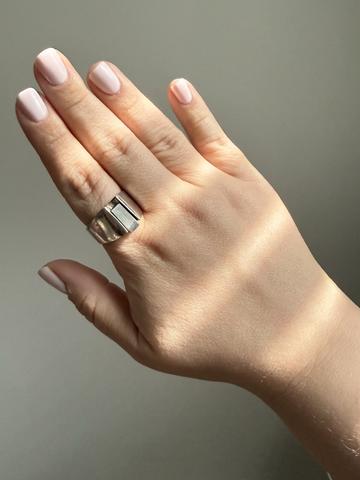 Chunky sculptural sterling ring