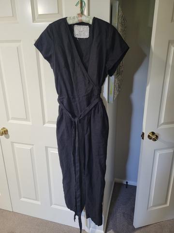 Npl black tapered leg jumpsuit xl