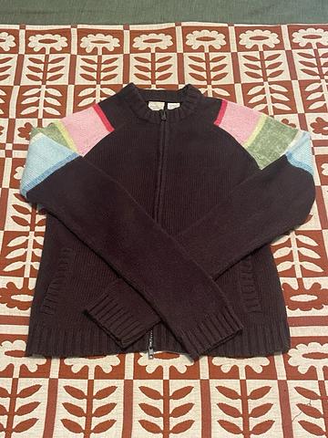Y2K Zip Up Sweater