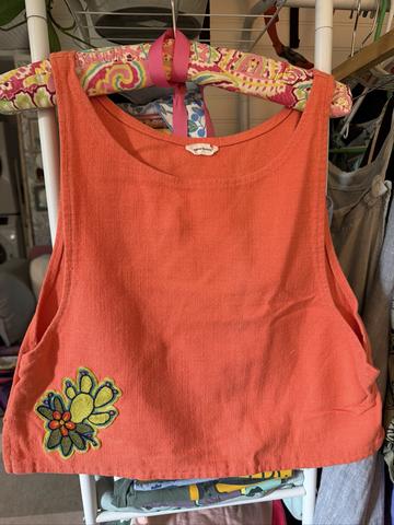 Heavy Linen Crop Tank