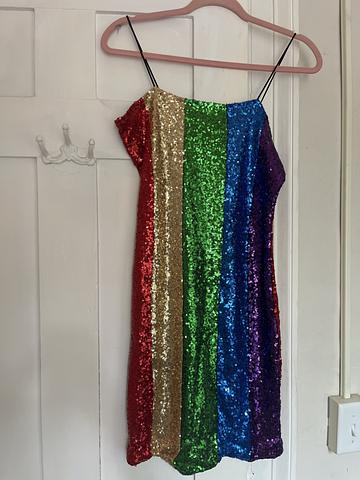 Rainbow Sequin Dress