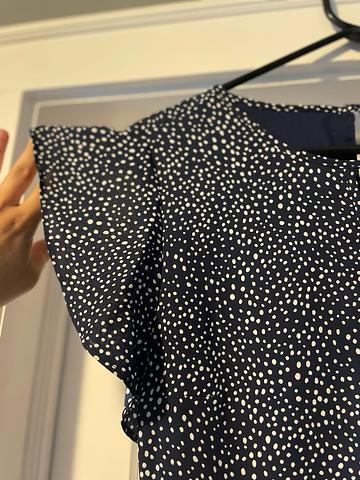 Blue & White polkadot dress