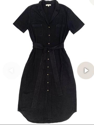 Notch Collar Dress
