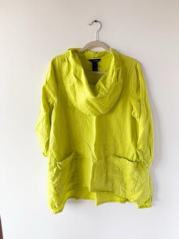 Lime Green Linen Tunic