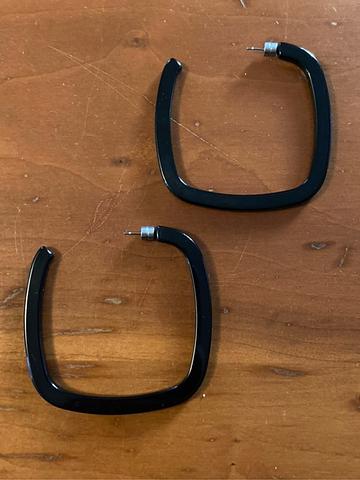 Large Square Hoop Earrings