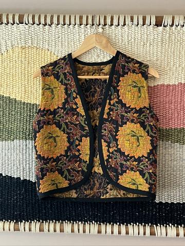 Floral Tapestry Vest