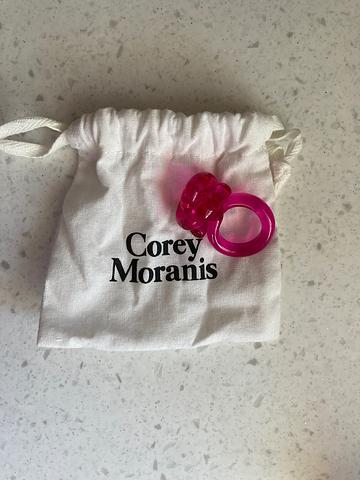 magenta knot ring